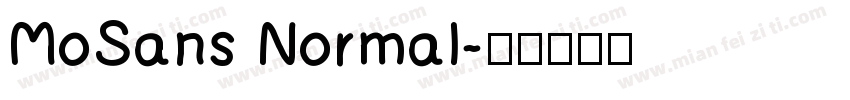 MoSans Normal字体转换